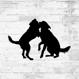 Hundebegegnung an der Leine